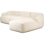 Light beige design modular sofa (sofia) with a beauty flaw