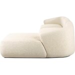 Light beige design modular sofa (sofia) with a beauty flaw