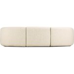 Light beige design modular sofa (sofia) with a beauty flaw