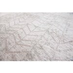 Gray structured pattern cotton rug mad men - white plains 8929 (louis de poortere) 230x330 whole