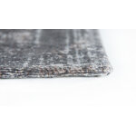 Dark gray vintage style carpet medallion (louis de poortere) 140x200 intact, boxed, dirty