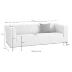 Rožinė trivietė sofa buvo nepažeista