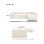 Šviesi modulinė sofa (Lennon) nepažeista