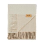 Light beige fine wool plaid with astico (marzotto) beauty flaw