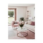 Coffee table with imitation marble (antigua) with a beauty flaw