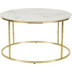 Coffee table with imitation marble (antigua) with a beauty flaw
