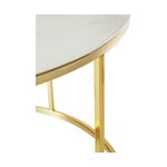 Coffee table with imitation marble (antigua) with a beauty flaw