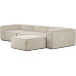 Beige large modular sofa (Lennon) intact