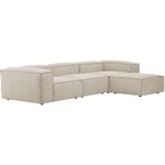 Beige large modular sofa (Lennon) intact