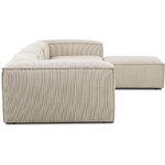 Beige large modular sofa (Lennon) intact