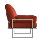 Красное садовое кресло angie (скамейка и берг) неповрежденное
