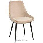 Light gray velvet chair sierra 