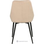 Light gray velvet chair sierra 
