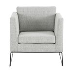 Light gray armchair (milo) intact