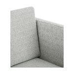Light gray armchair (milo) intact
