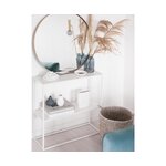 Balta metalinė lentyna (Neptūnas) su kosmetiniais defektais.