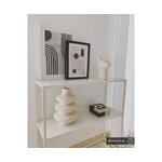 Balta metalinė lentyna (Neptūnas) su kosmetiniais defektais.