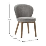 Grey-brown chair (serena) intact