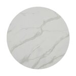Marble imitation dining table (karla) d=90 with cosmetic defects