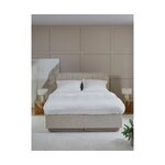 Šviesiai smėlio spalvos kontinentinė lova (livia) 180x200 komplektacija
