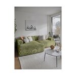 Žalia aksominė sofa (melva) nepažeista