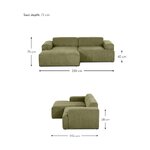 Žalia aksominė sofa (melva) nepažeista