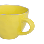 Neona dzeltena kapučīno/tējas krūze (urbāna daba)