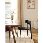 Black Upholstered Chair (Nadia)