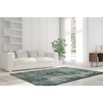 Bluish patterned rug vintage (arte espina) 160x230 with a beauty flaw