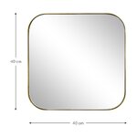 Square wall mirror (ivy)
