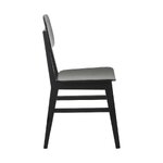 Black chair (akina) with beauty flaws