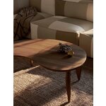 Pruun Ovaalne Täispuit Diivanilaud Feve (Ferm Living)