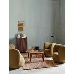 Pruun Ovaalne Täispuit Diivanilaud Feve (Ferm Living)