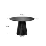 Black dining table (jeanette) kave home