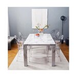 Dining table with imitation marble (carl), intact