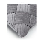 Gray velvet decorative pillowcase (you) intact