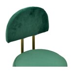 Vihreä sametti design lasten nojatuoli valentina (inart) kauneusvirheitä