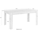 Antīks balts pusdienu galds (lynn) [160] neskarts