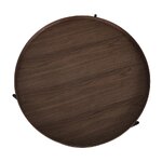 Tummanruskea sohvapöytä (renee) d=69 pieniä kosmeettisia vikoja