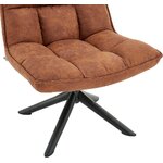 Brown leather armchair wanja intact