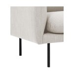 Beige armchair (moby) with cosmetic defect