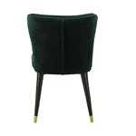 Tumši zaļš samta krēsls (cleo) ar skaistuma defektu
