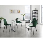 Dark green velvet dining chair eadwine healthy