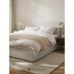 Beige continental bed 160x200 (eliza) incomplete.