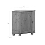 Low solid wood corner cabinet (finca) whole, hall sample