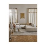 Šviesi didelė modulinė sofa su ottoman (Lennon) nepažeista