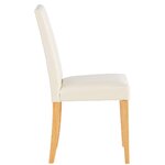 Balta minkšta kėdė (lucca)