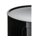 Juodo dizaino naktinis staliukas componibili (kartelė) nepažeistas, dėžutėje