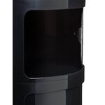 Juodo dizaino naktinis staliukas componibili (kartelė) nepažeistas, dėžutėje