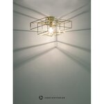 Золотой подвесной светильник cube (globen lighting)